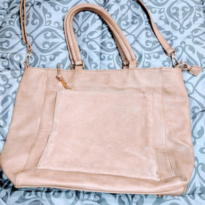 Mode Luxe Shopper Tote with real suede!